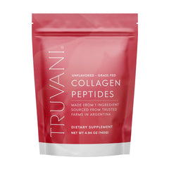 Truvani Hydrolyzed Collagen Peptides bottle label – unflavored