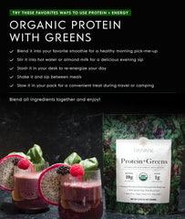 Truvani Low-sugar formula with scoop for health-minded shakes