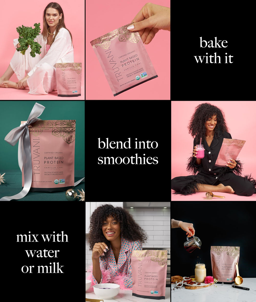 Truvani no-added-sugar label highlighting monk fruit sweetness.