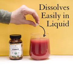 Packaging highlights USDA Organic and vegan attributes