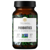 Truvani Probiotic bottle showing 30 servings