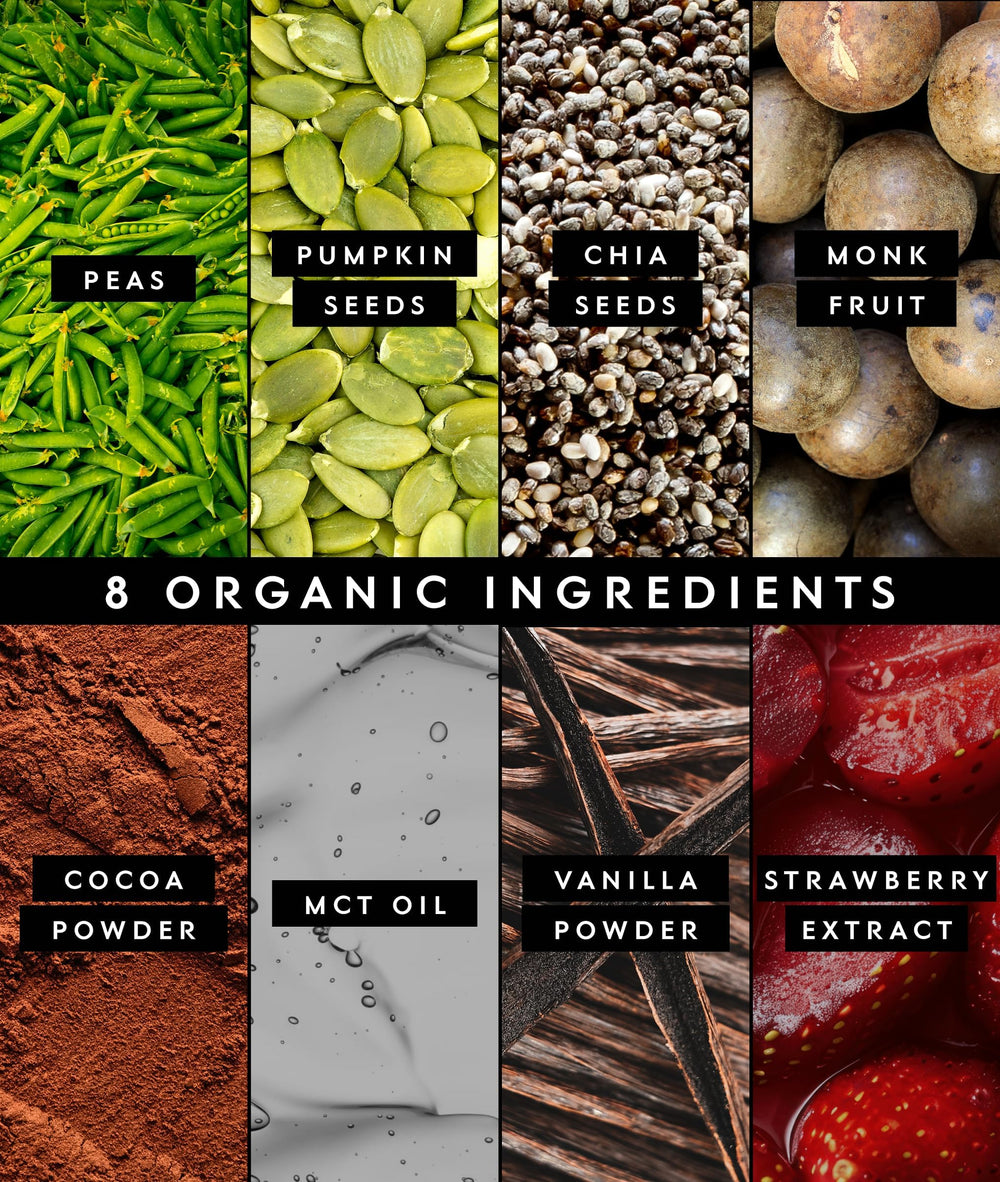 Truvani vegan pea protein powder texture close-up shows smooth, non-gritty shake potential