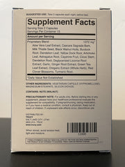 Product packaging and label close-up