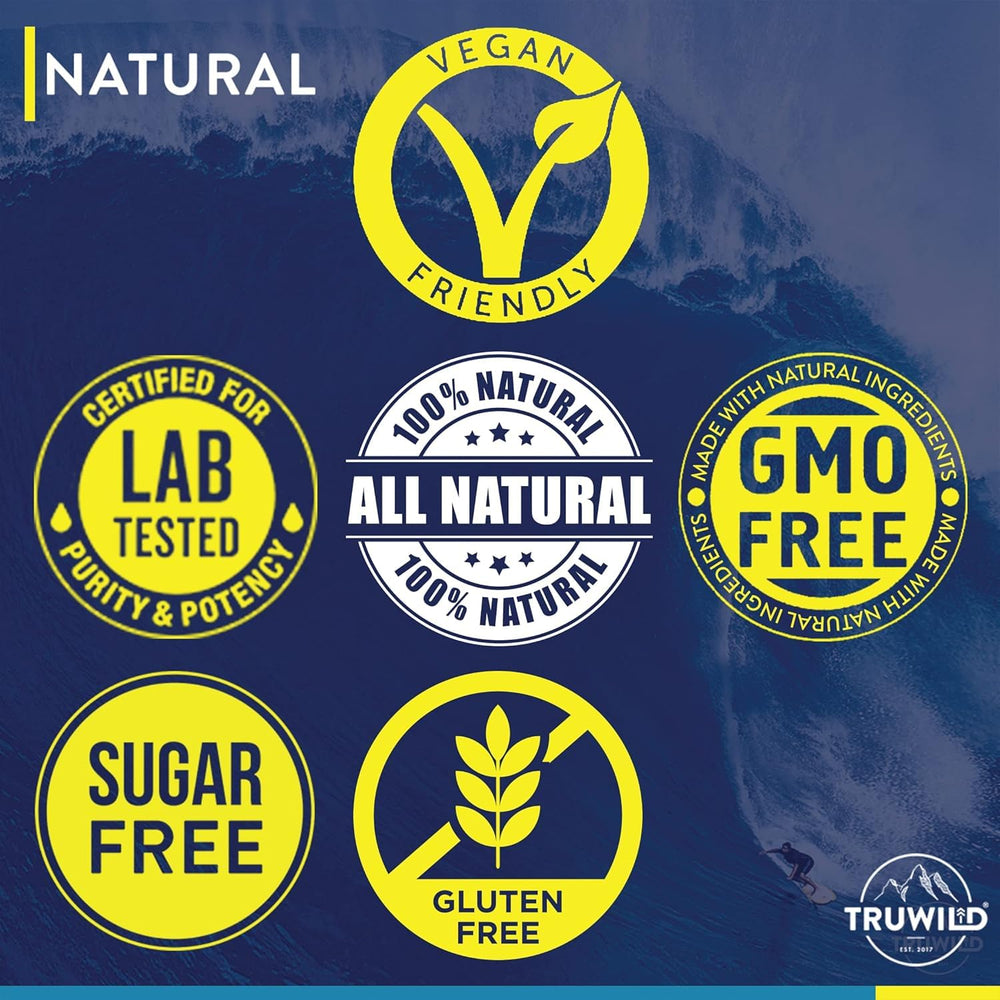 TruWild Hydrate workout recovery scene in gym setting.