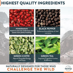 TruWild Motion shake bottle on outdoor trail for sustained performance