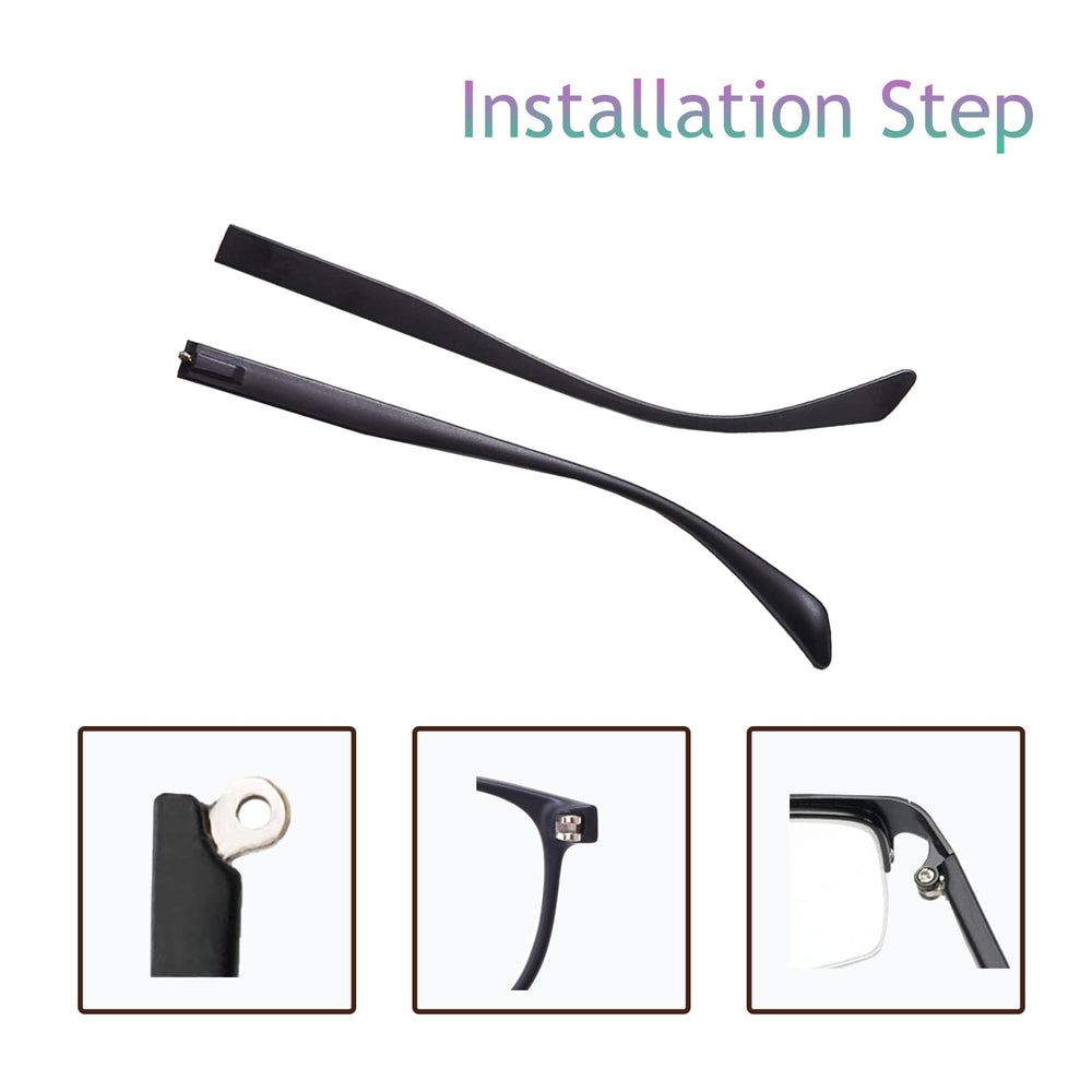Glasses repair kit with screwdriver and accessories