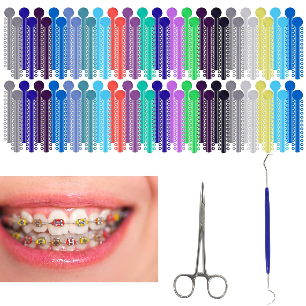 TTKBHHQ multi-color orthodontic ligatures kit - 2080 pieces - image 1