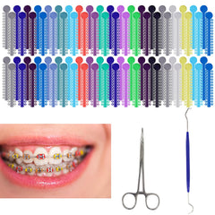 TTKBHHQ multi-color orthodontic ligatures kit - 2080 pieces - image 1