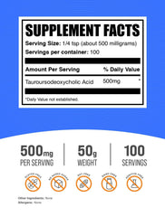 TUDCA powder for liver support 500mg per serving