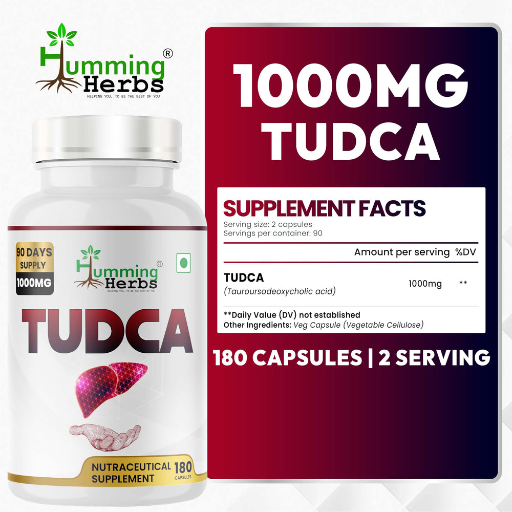 Vegan Tauroursodeoxycholic acid capsules 180-count