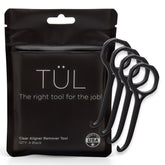 TÜL Invisalign remover tool USA made - Black 4 Pack - front view