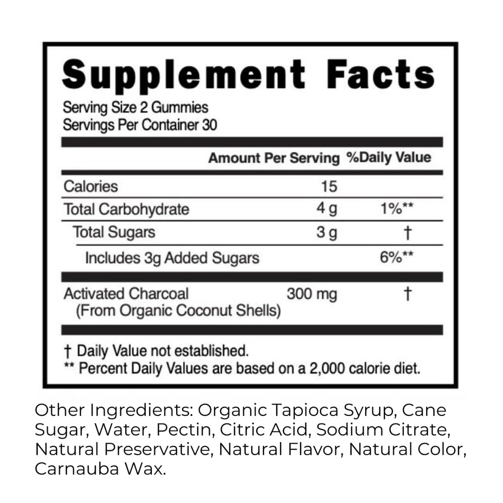 Digestive health support and detox concept with gummies