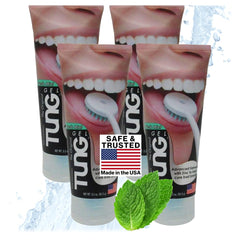 Tung Tongue Gel Fresh Mint Tongue Cleaner Paste 4-pack packaging