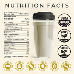 TUPAXA hemp protein powder blended into a smoothie for extra protein.