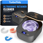 TurboTidy Retainer Cleaner front view on countertop