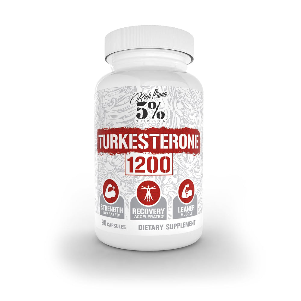 5% Nutrition Turkesterone 1200mg bottle front