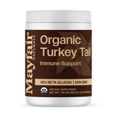 Organic Turkey Tail Mushroom Powder bottle with label - 7.10 oz (200 servings)