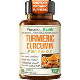 Turmeric Curcumin 1200mg with organic turmeric and 95% curcuminoids in capsules