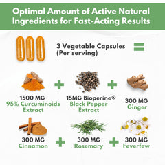 Pure 95% curcuminoids extract without turmeric root powder