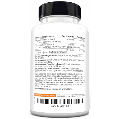 Natural turmeric root and black pepper image