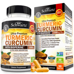 Turmeric Curcumin 1500mg with BioPerine capsules (90 count)