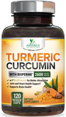 Turmeric Curcumin 2600mg bottle product image