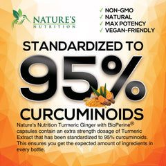 Vegan turmeric curcumin 2600mg capsules