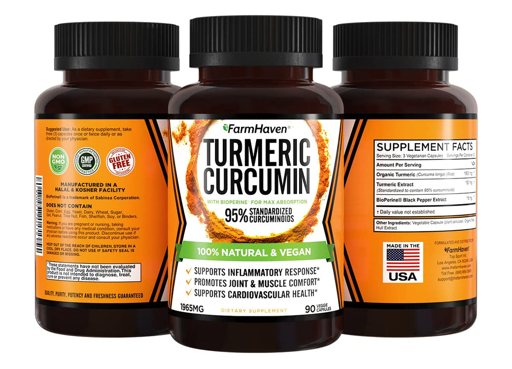 Turmeric Curcumin with 95% curcuminoids highlight