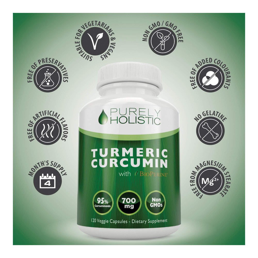 Close-up of a Turmeric Curcumin vegan capsule