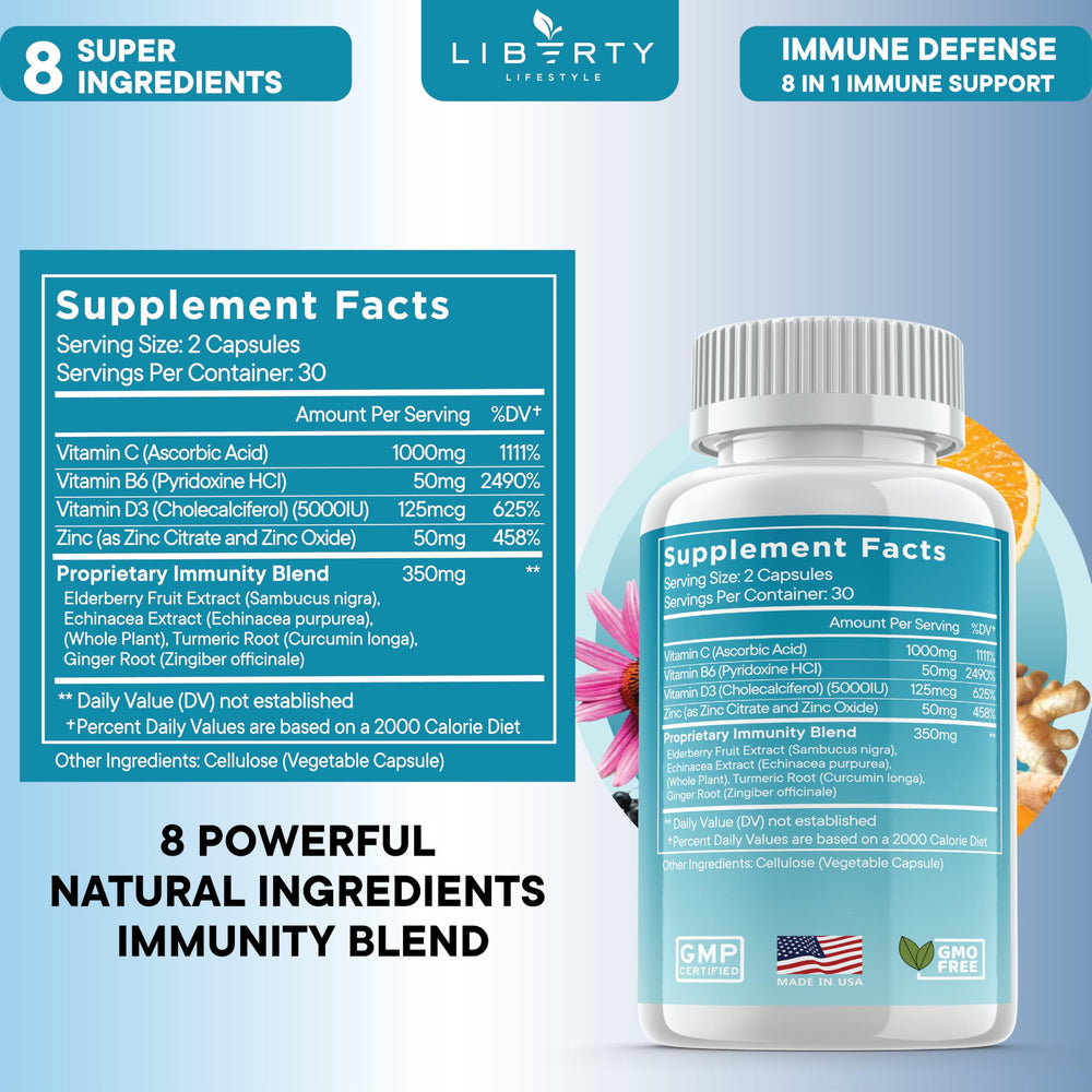Turmeric Curcumin Ginger immune-support capsule