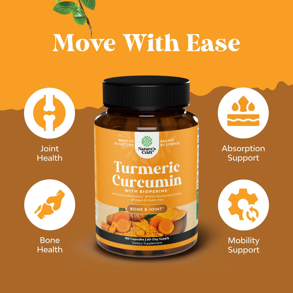 Joint health turmeric curcumin supplement for mobility