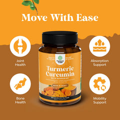 Joint health turmeric curcumin supplement for mobility