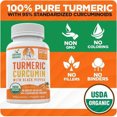 Turmeric Curcumin joint support supplement – 120 capsules
