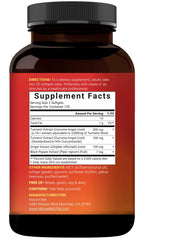 Non-GMO, gluten-free, dairy-free turmeric supplement with third-party testing