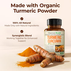 Vegan non-GMO gluten-free turmeric curcumin capsules