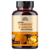 Bottle of Turmeric Ginger with Black Pepper 1000 mg 120 capsules