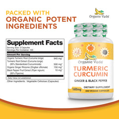 Close-up of turmeric and ginger capsules