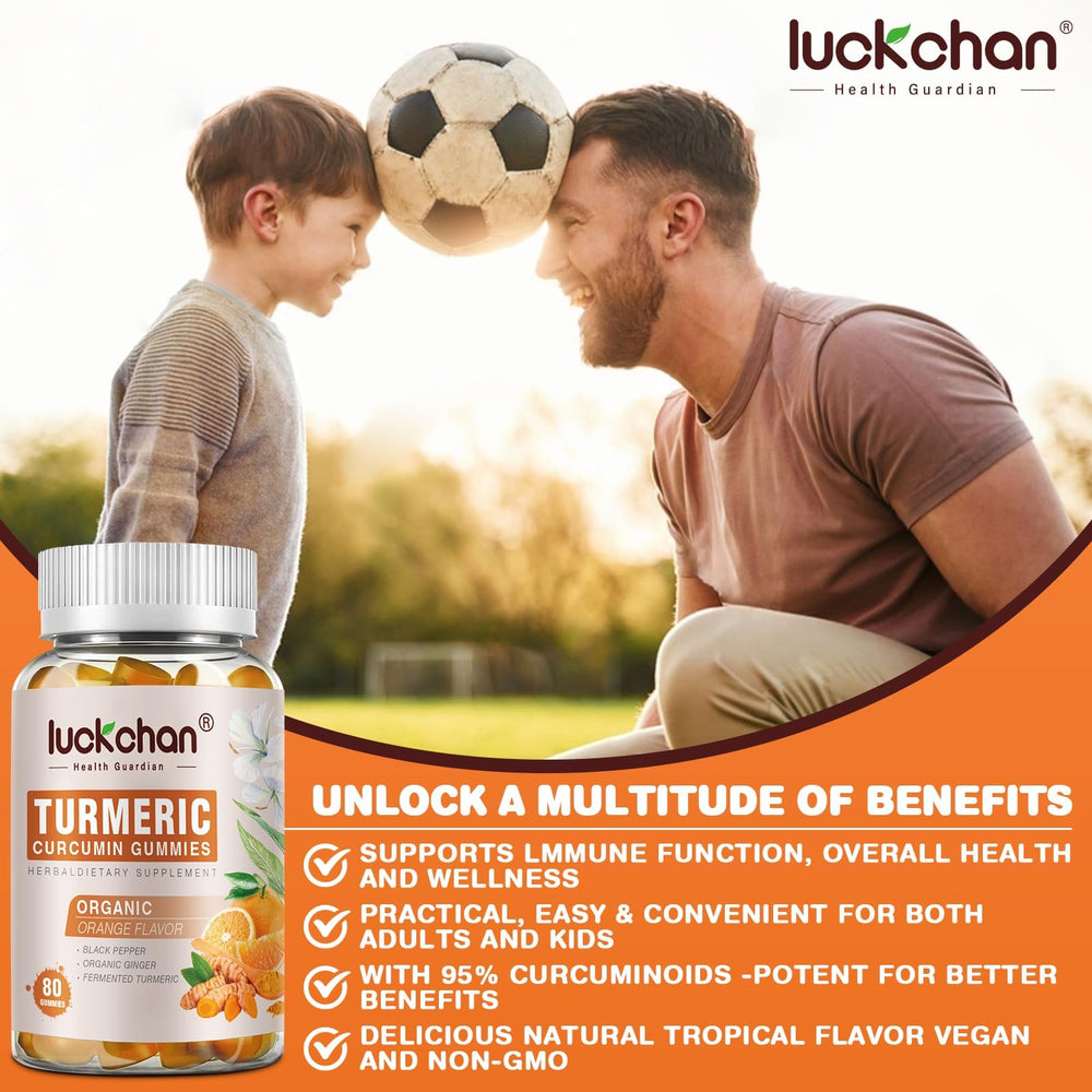 Adults and kids enjoying turmeric ginger gummies