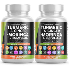 Hero image of Turmeric Moringa supplement with Ginger and Boswellia - 2Pack