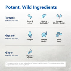 Turmeric Power-Plus Gels bottle side view