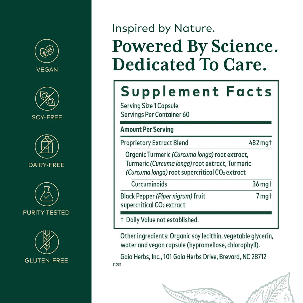 Turmeric root extract and black pepper extract