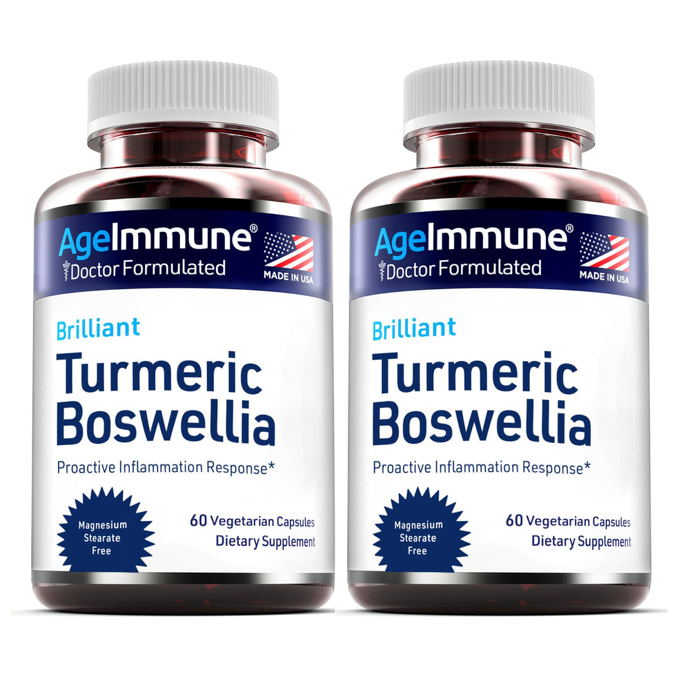 Turmeric Curcumin with Boswellia bottle – front view