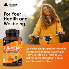 Close-up of turmeric tablets with ginger and black pepper
