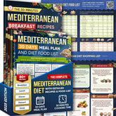 TUSGOR Mediterranean breakfast brochure highlights quick, heart-healthy breakfast ideas.