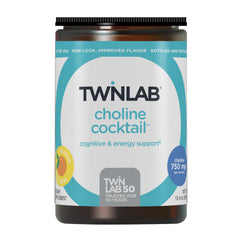 Twinlab Choline Cocktail bottle front highlights brain health support.