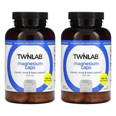 Twinlab Magnesium Caps bottle displaying 420 mg capsules