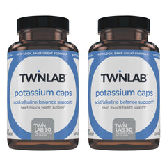 Twinlab Potassium Caps bottle and packaging in a two-pack