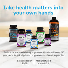 Product packaging display for Twinlab Super Enzyme Caps