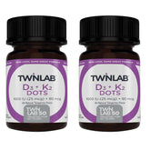 Twinlab Vitamin D3 1000 + K2 Dots bottle label
