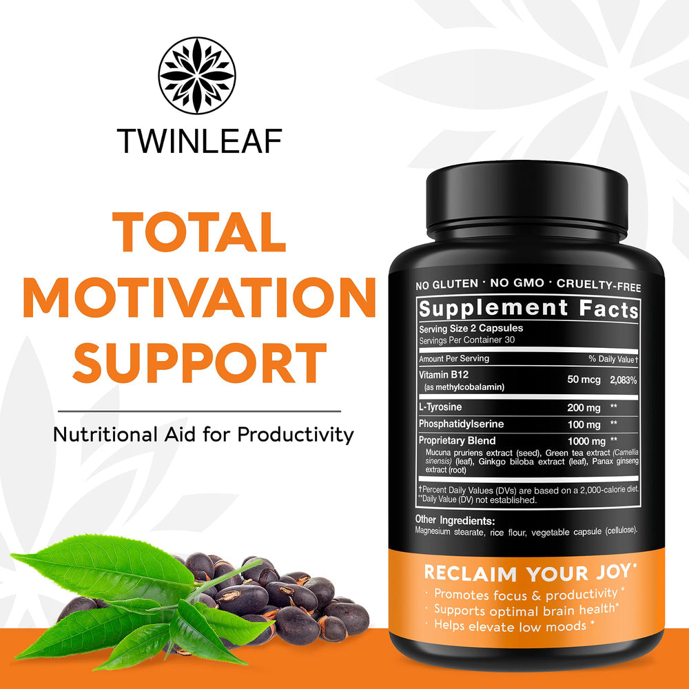 Close-up of individual capsules for TWINLEAF Brain Support